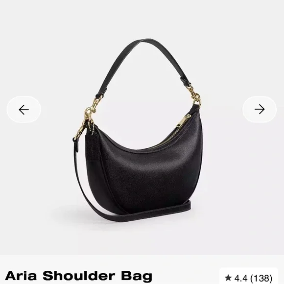 Coach Aria Black Shoulder Bag - Picture 3 of 3